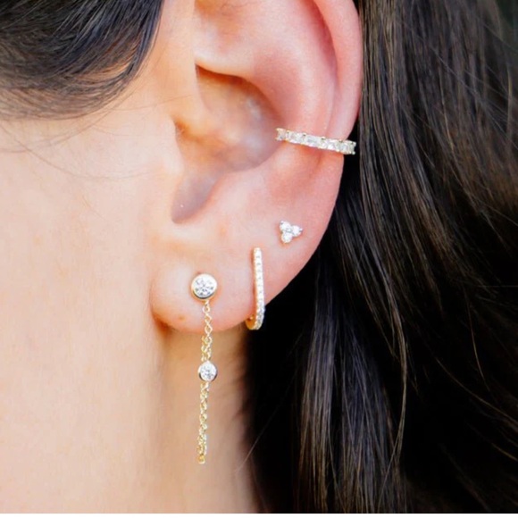 cupcakes & cashmere Jewelry - Single Ear stack suspender earring by C&C NWT